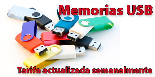 Tarifas Memorias USB